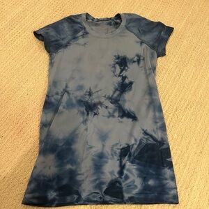 Lululemon Athletica Navy Tie-Dye Dress